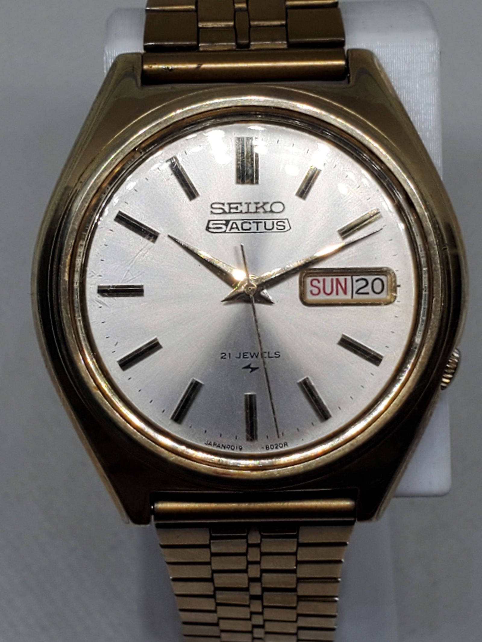 Seiko Actus 5 Gold Plated Automatic Watch for Men, 1973 (1 of 11)