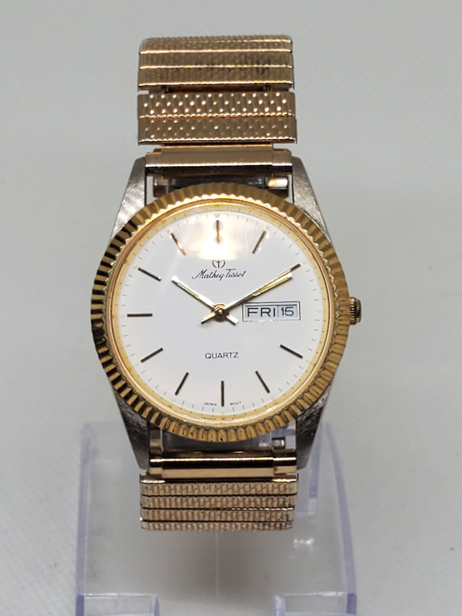 Mathey Tissot Mens Watch With Day and Date, 1980s (1 of 10)