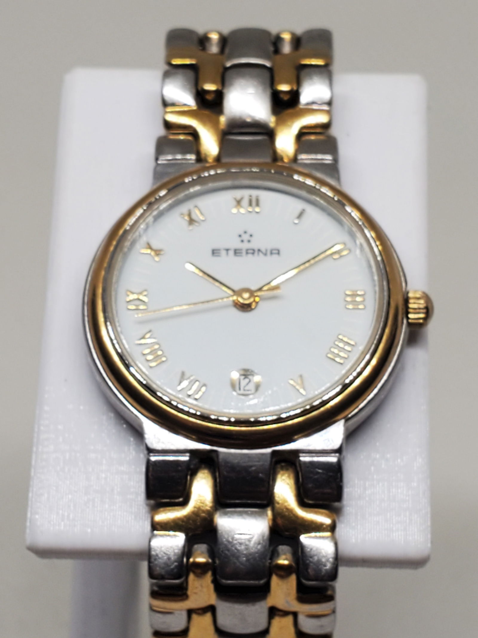 Eterna Gold Plated Bezel Ladies Watch, 1990s (1 of 11)