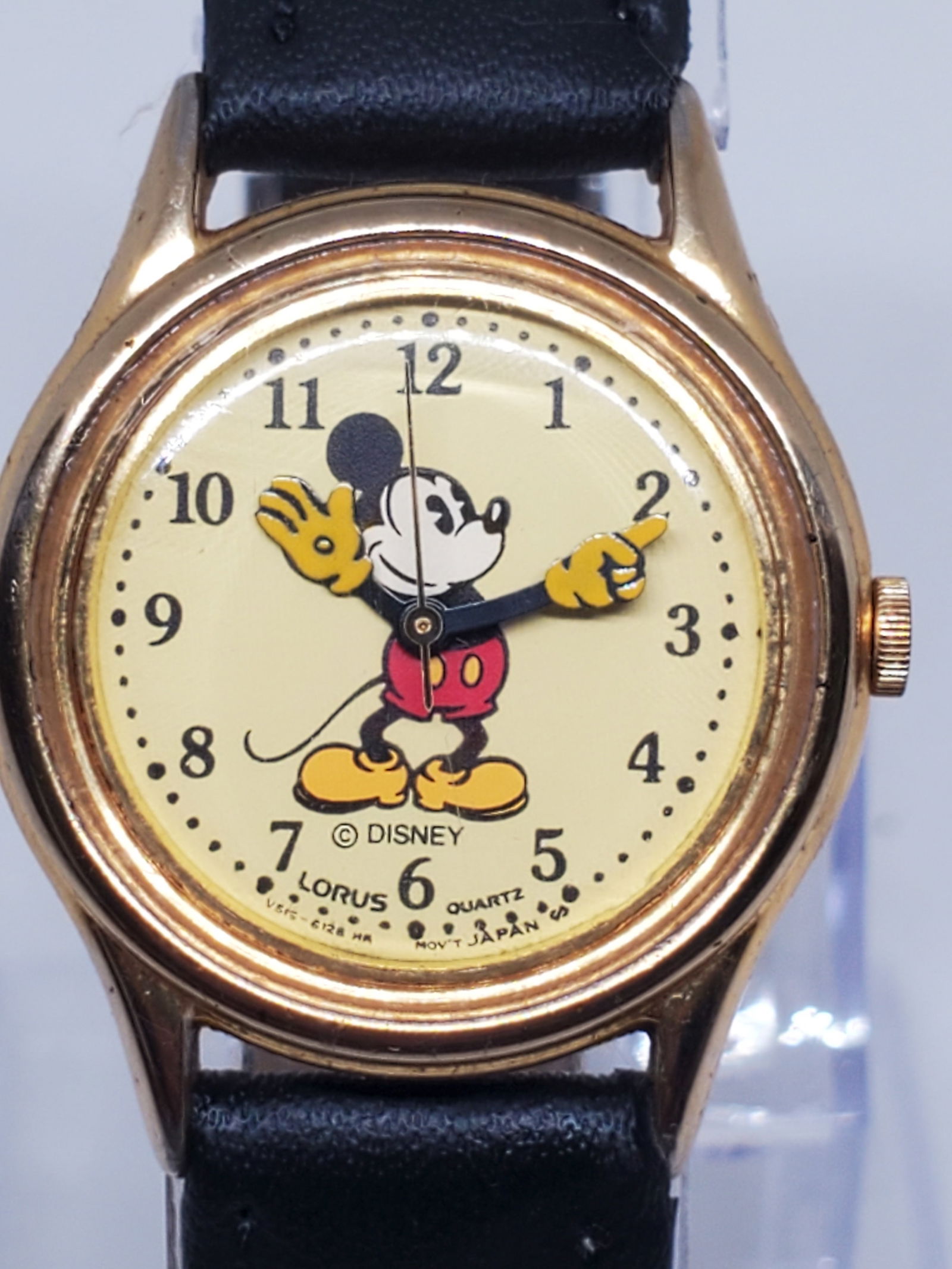 Vintage Seiko Lorus Mickey Mouse Quartz Watch Gold Plated Disney Classic, 1980s (1 of 10)