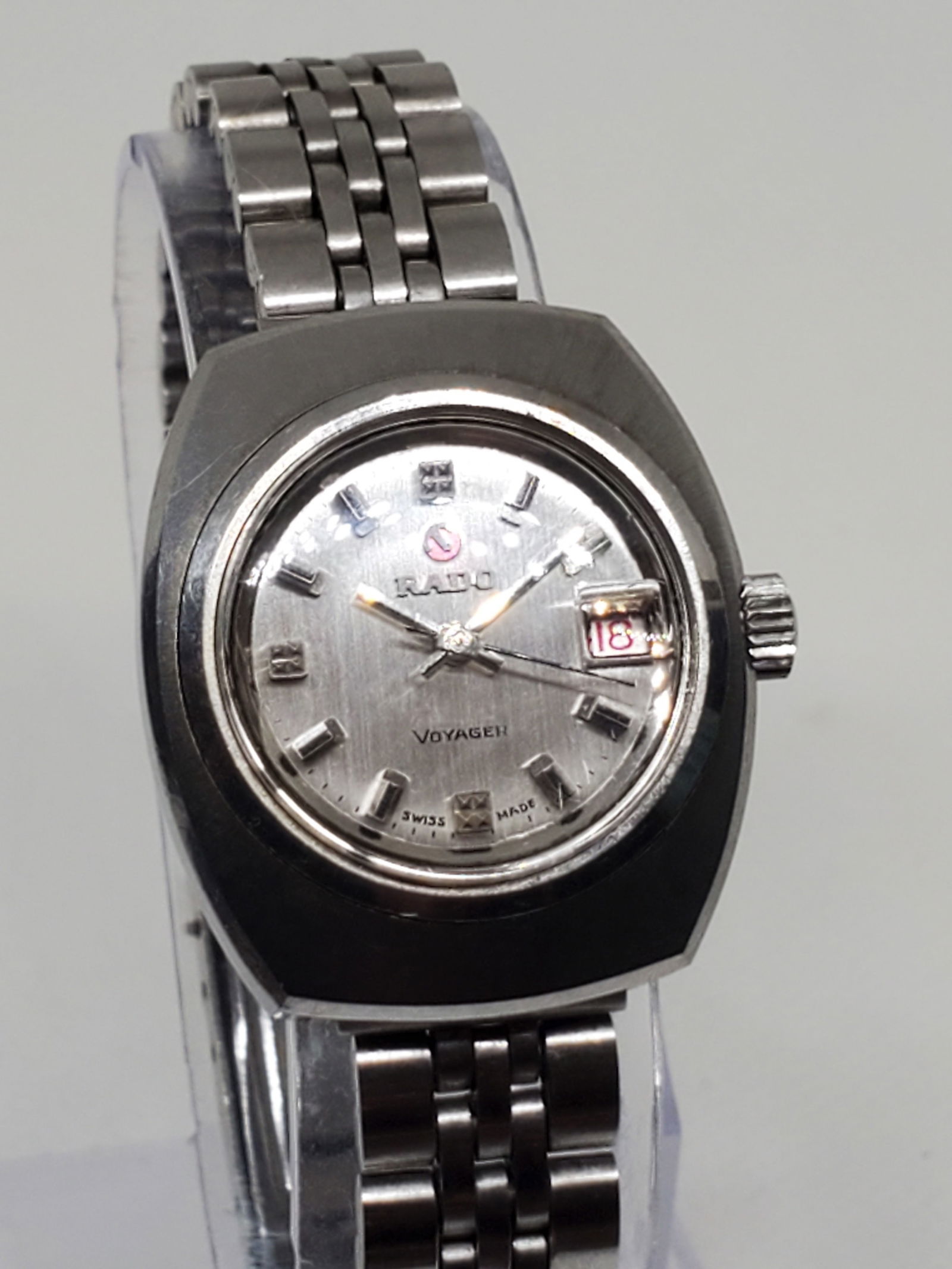 Rado Voyager Silver Tone Automatic Watch, 1970s (1 of 10)