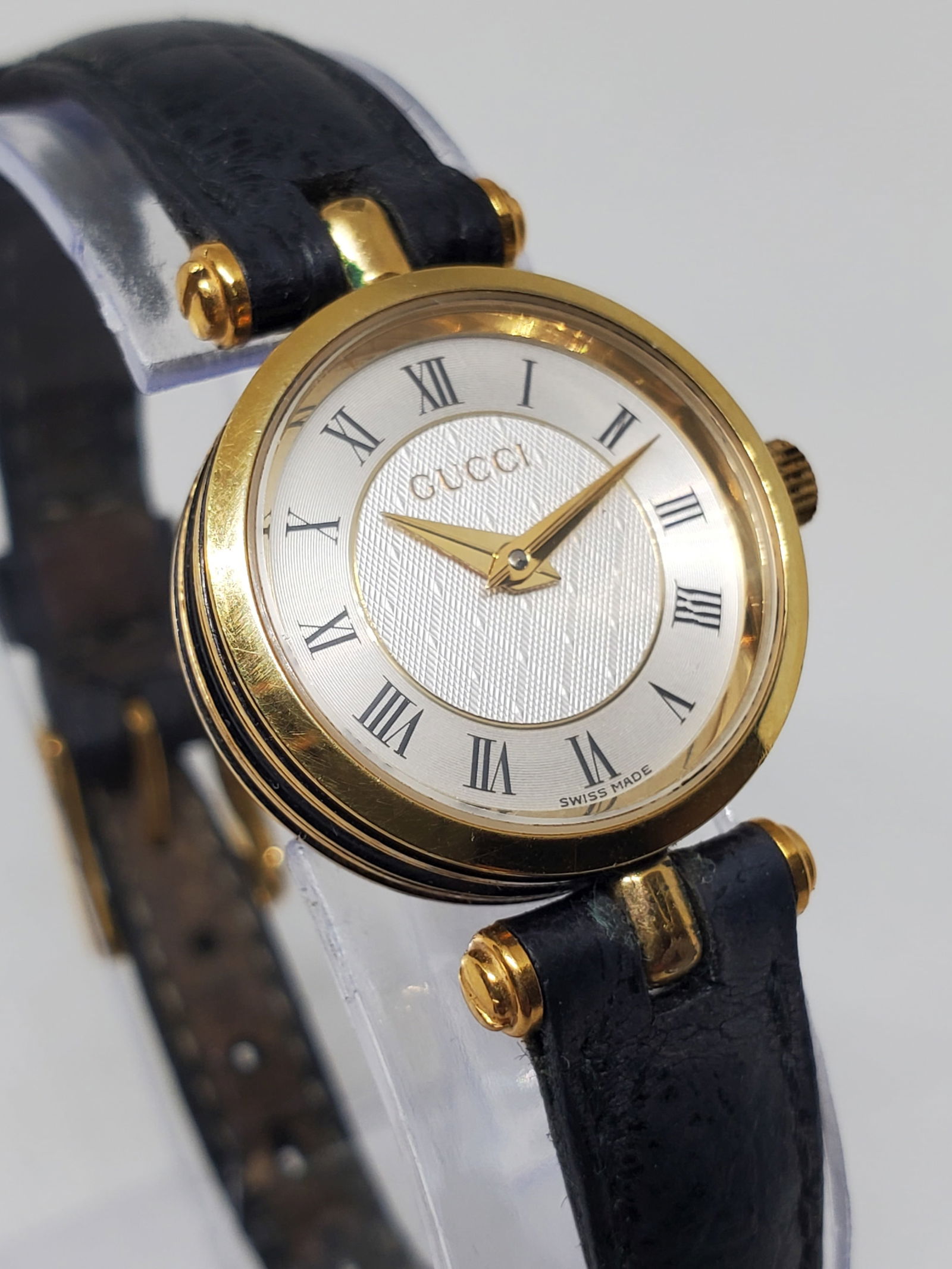 Gucci Sherry Line 2000L Gold Plated Gold Dial Swiss Quartz Dress Watch, 1990s (1 of 14)