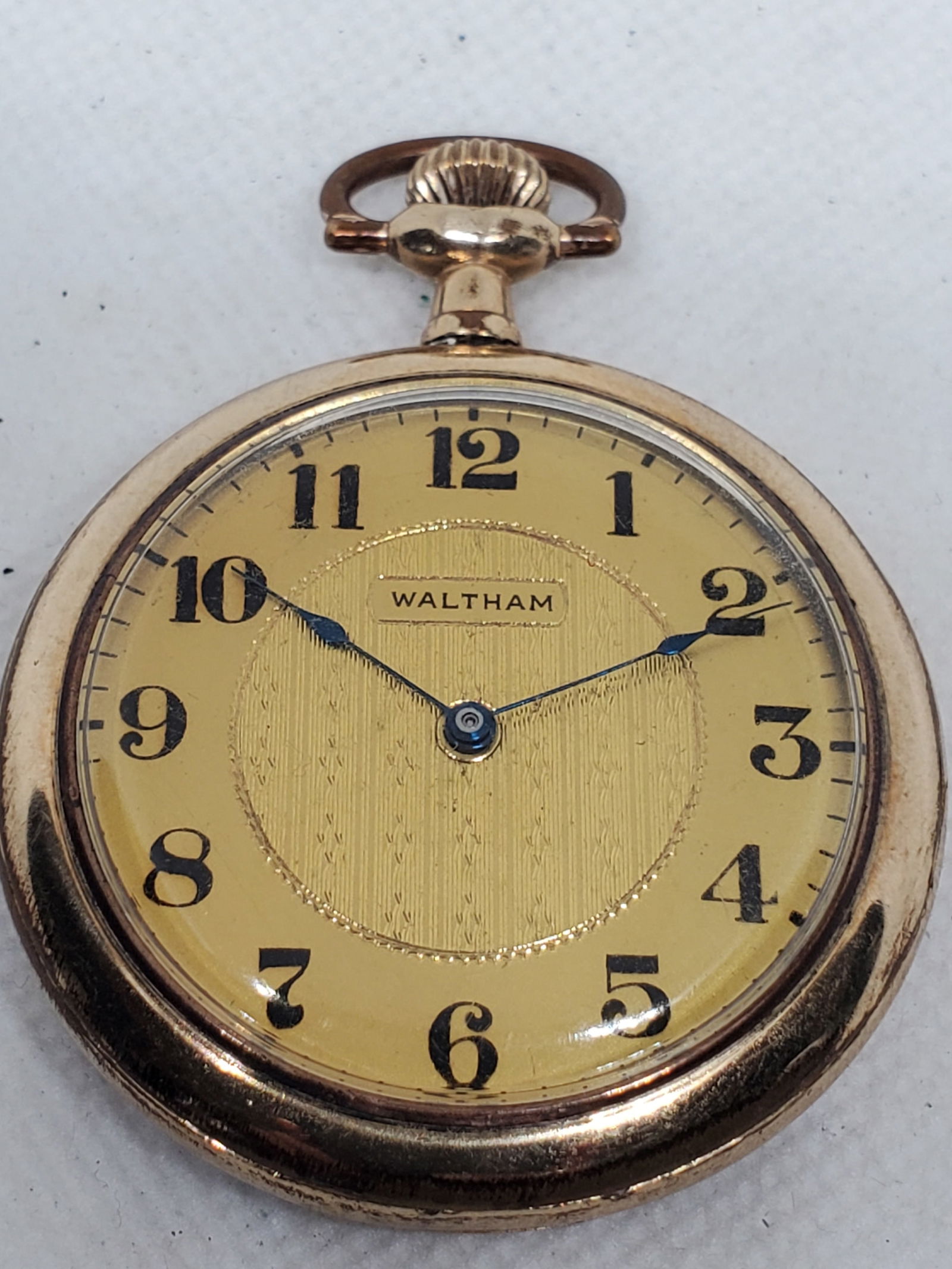 Vintage Waltham 17 Jewel Gold Filled Hunting Manual Pocket Watch 47mm, year 1913 (1 of 16)