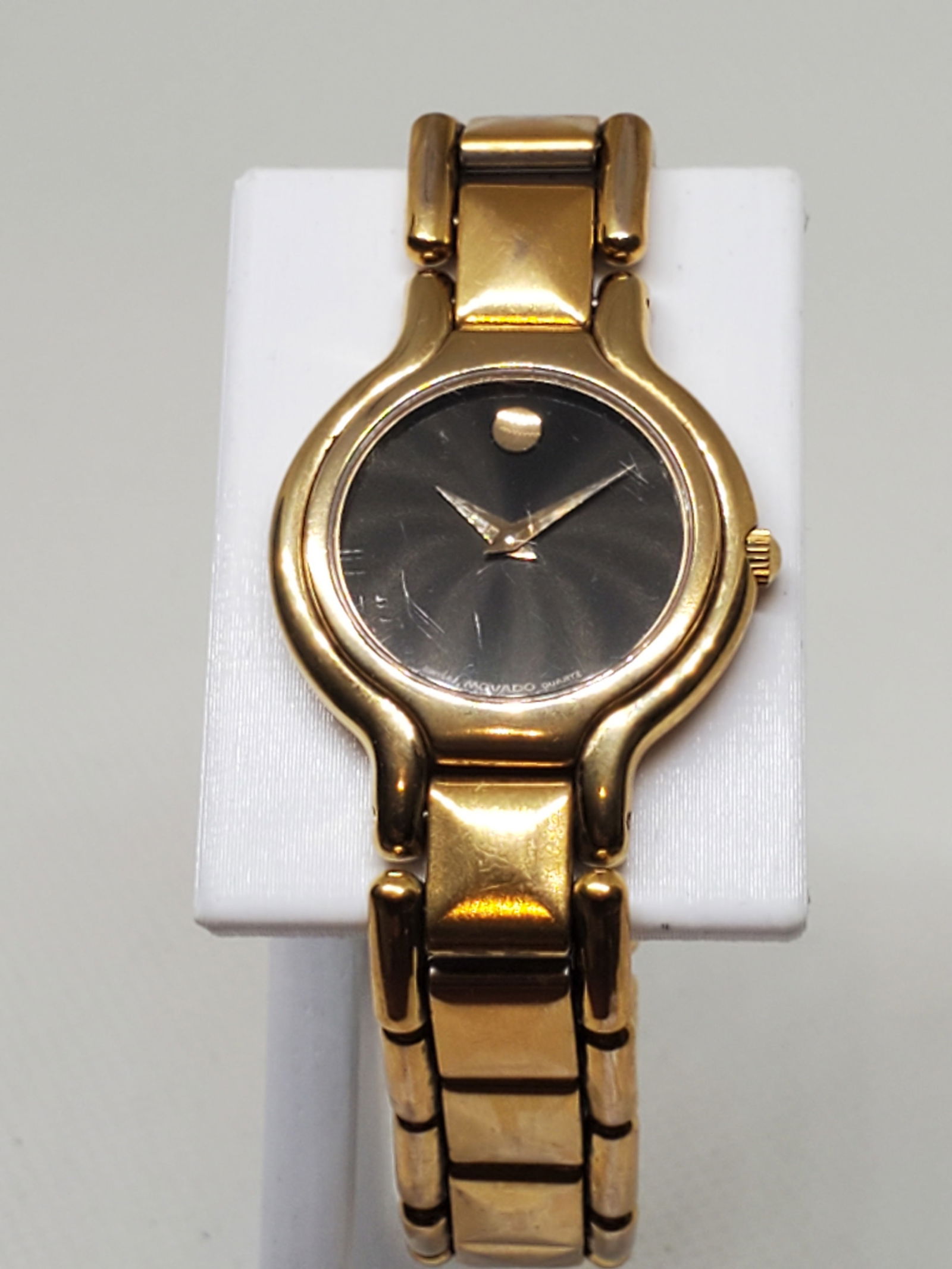 Movado Museum Gold Plated Watch, 1990s (1 of 9)