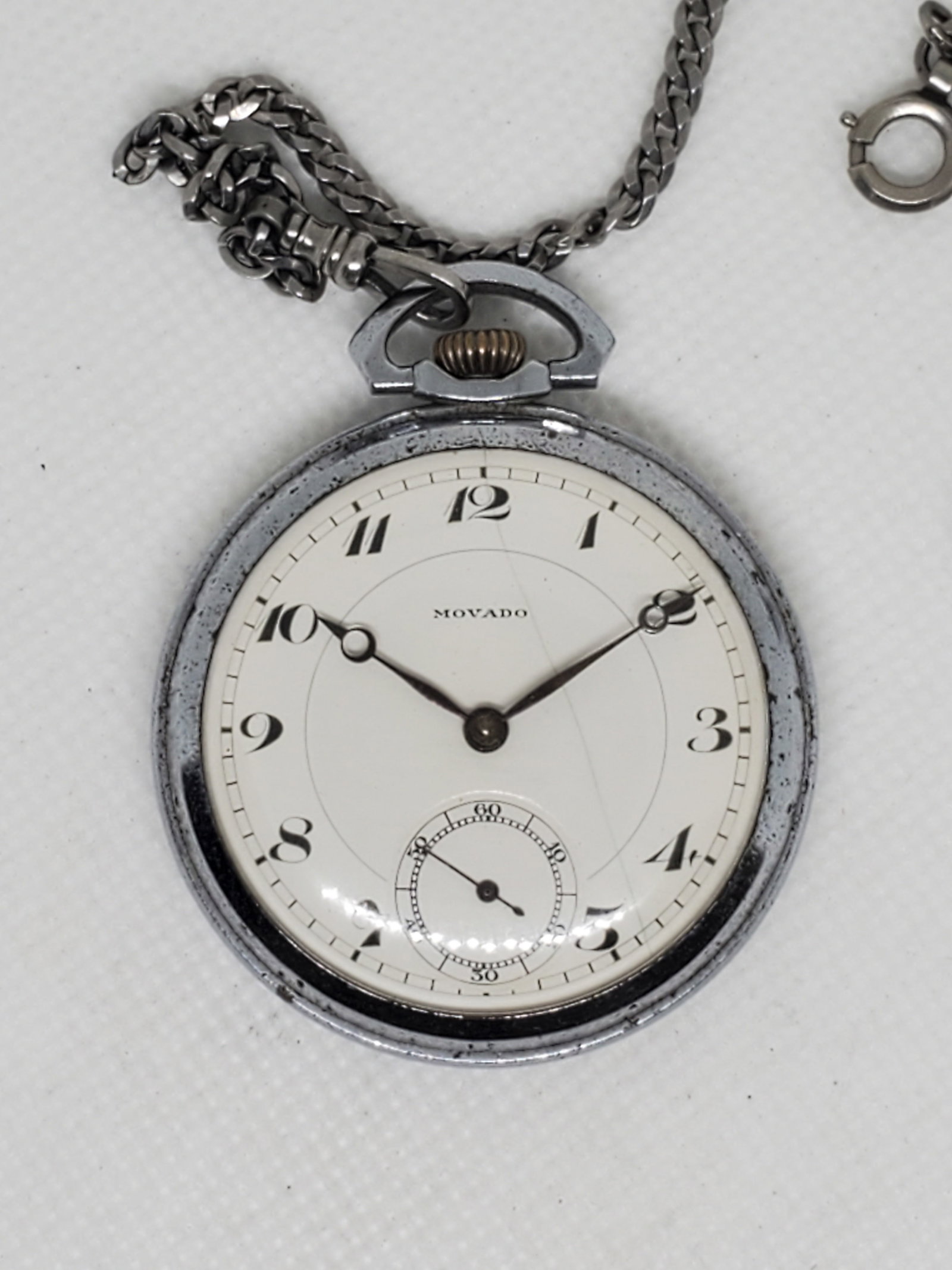 Movado Manual Pocket Watch, 1940s (1 of 10)