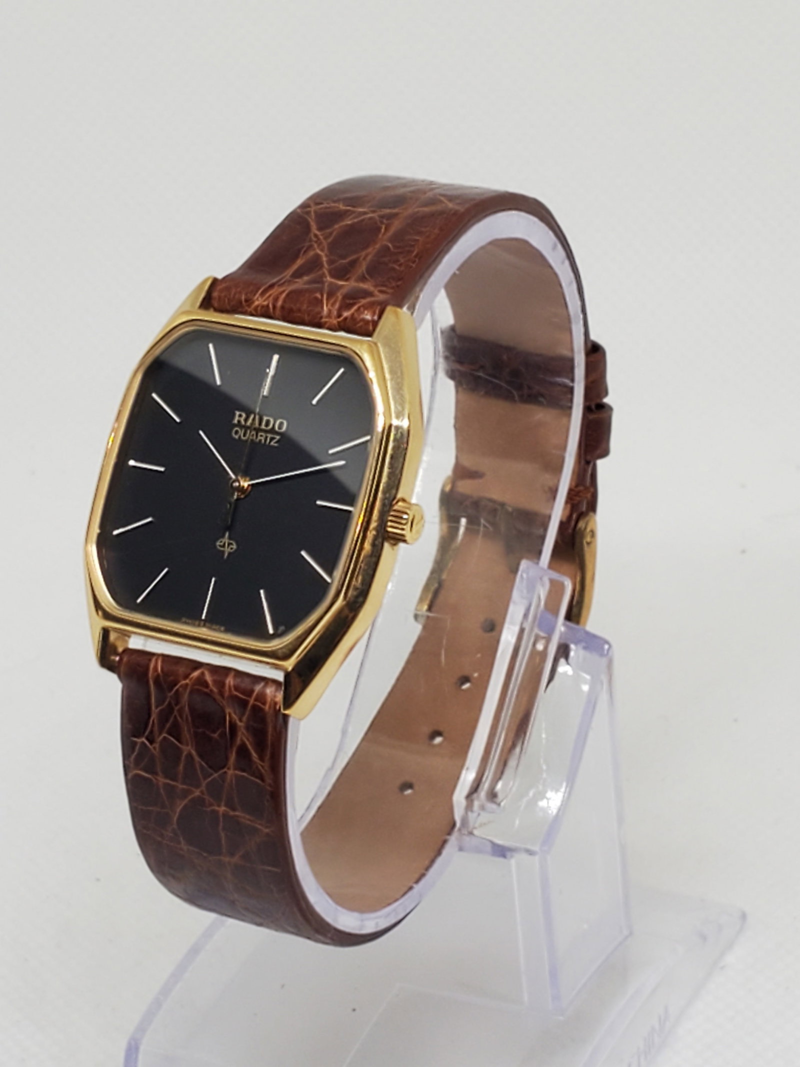 Rado Tungsten Carbide Black Dial Watch, 1980s (1 of 10)