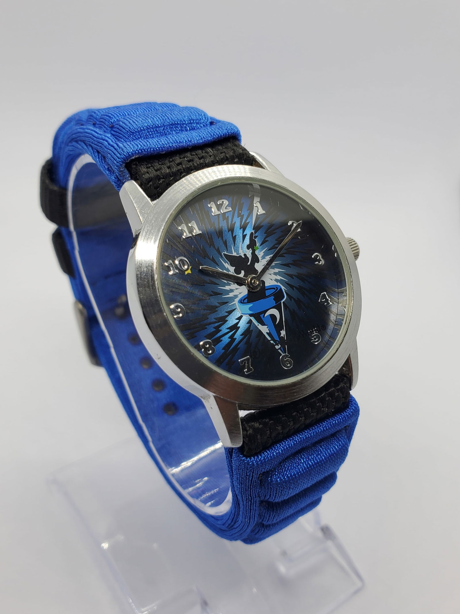 Disney Fantasia Mickey Sorcerer Quartz Watch Blue Dial Nylon Strap Vintage, 1990s (1 of 12)