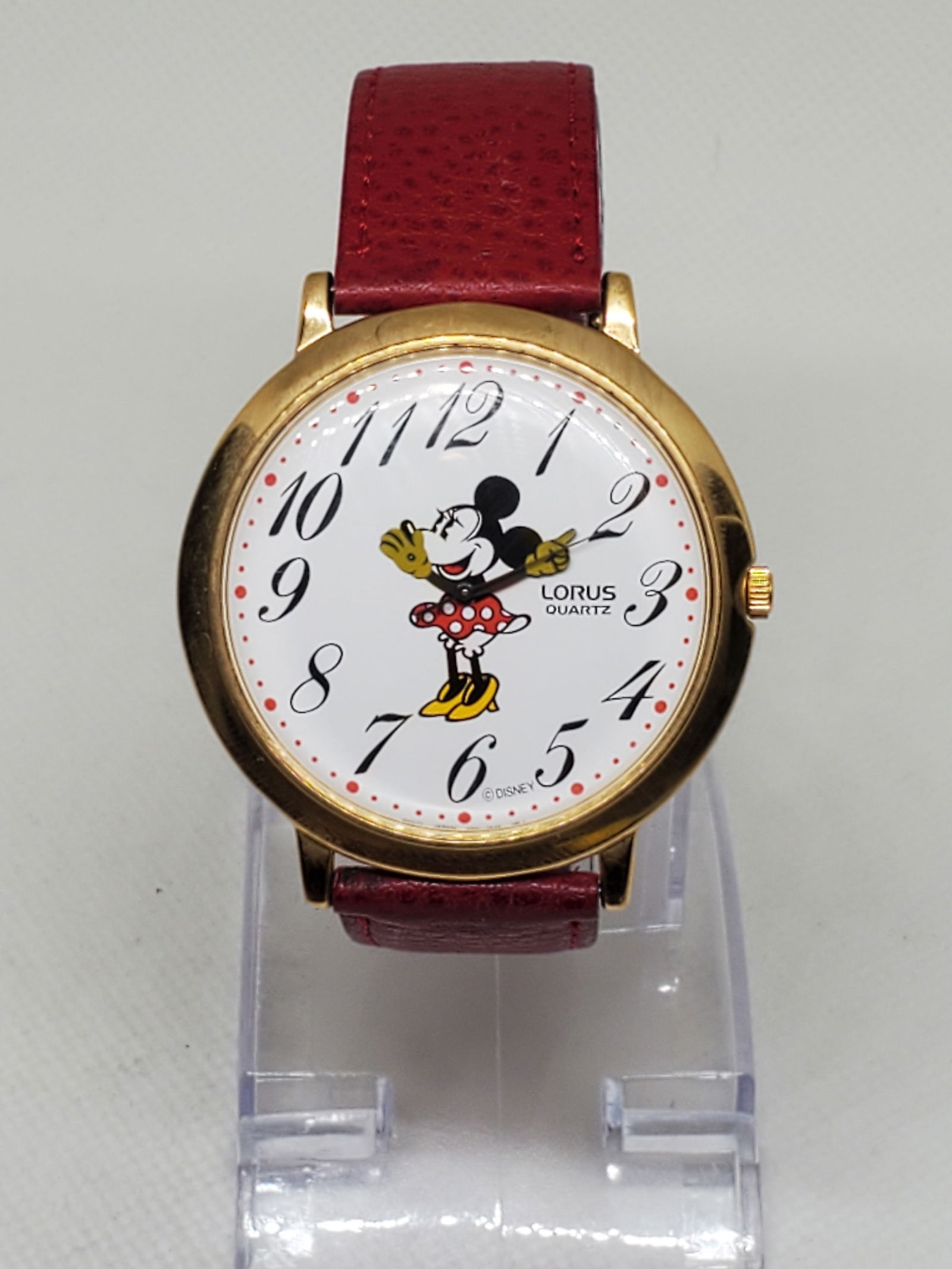 Vintage Seiko Lorus Minnie Mouse V501 A020 Gold Plated 44mm, 1990s (1 of 11)