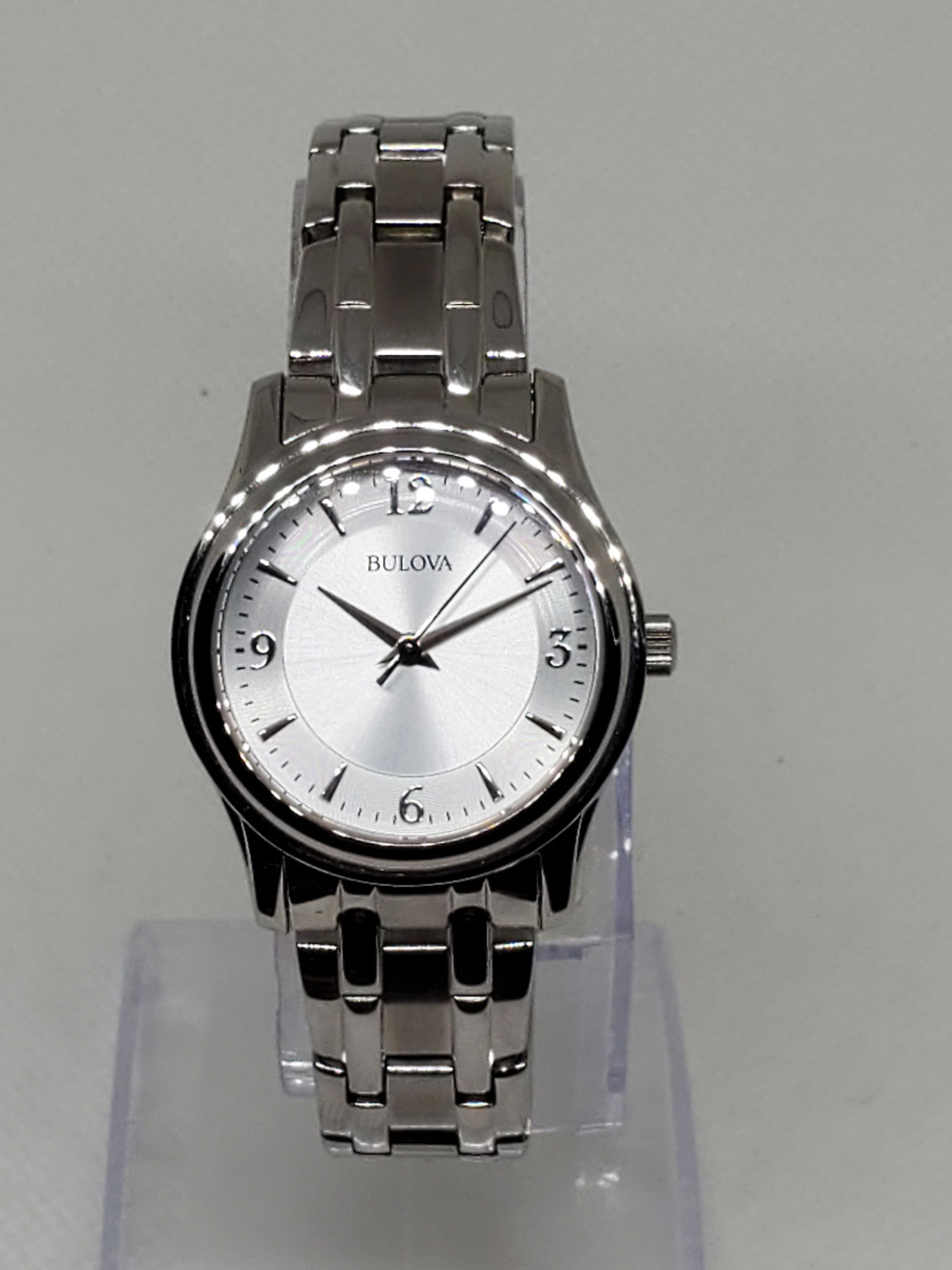 Bulova 96L005 Quartz Dress Watch Silver Dial Elegance, 2010s New with Box (1 of 13)