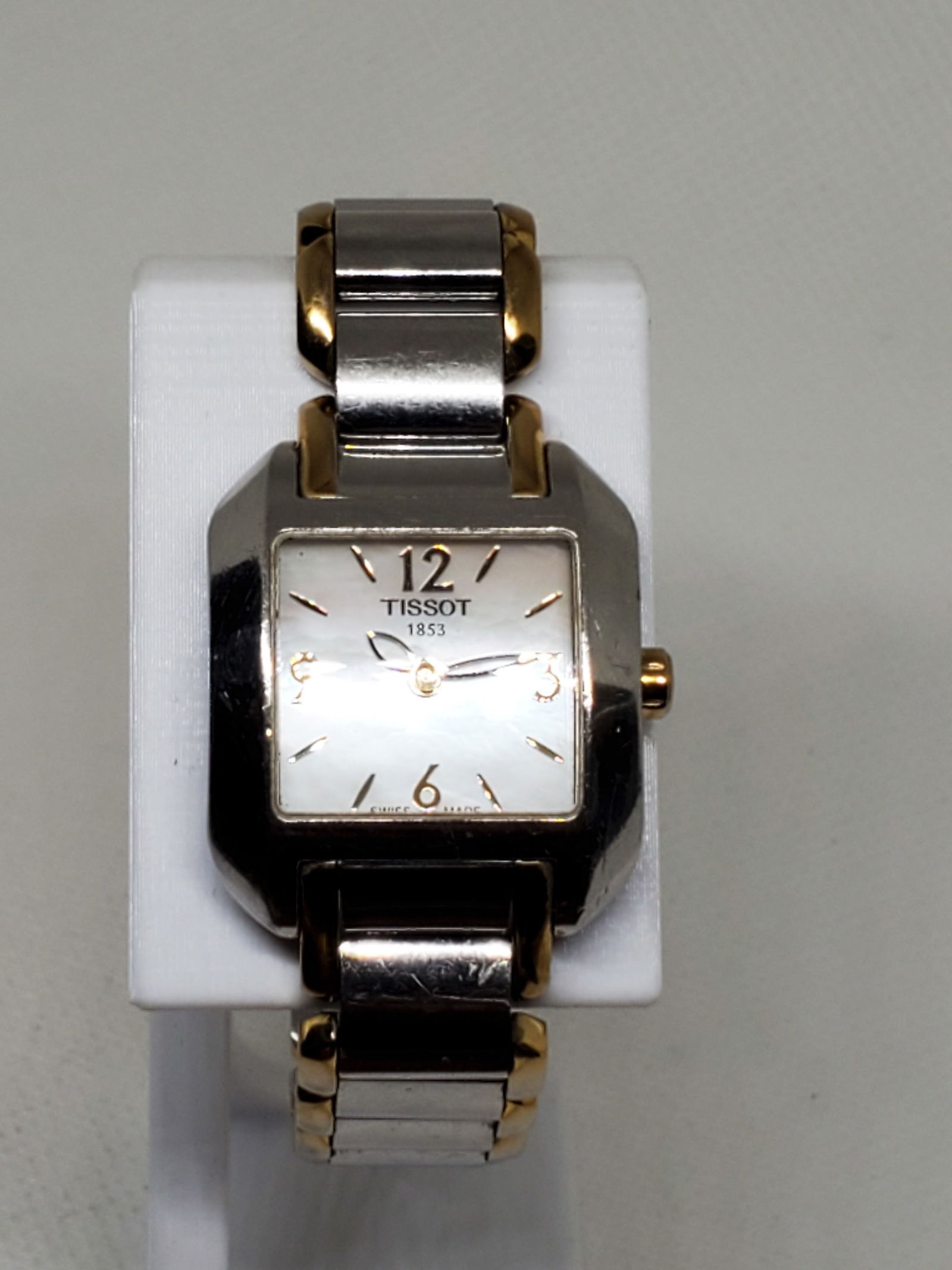 Tissot 1853 Mother of Pearl, Gold Plated Accents Watch, 2000s, Working (1 of 10)