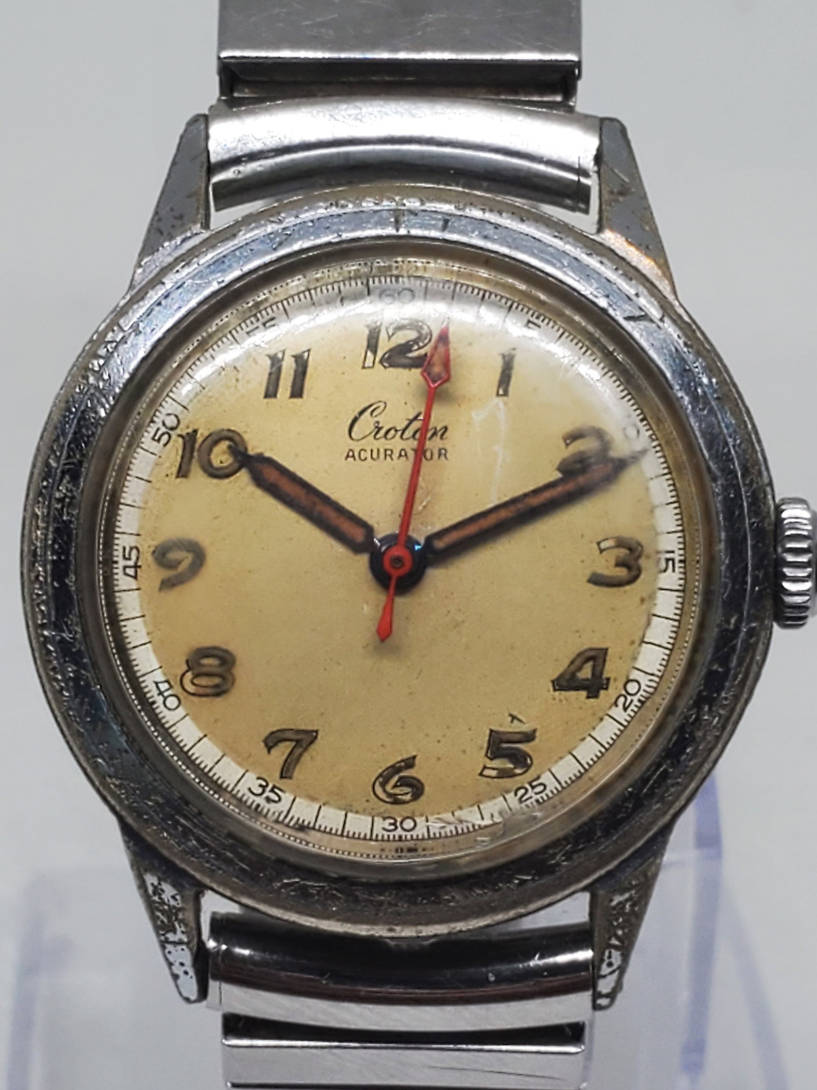 Croton Acurator Manual Mens Watch, 1950s, Working (1 of 11)