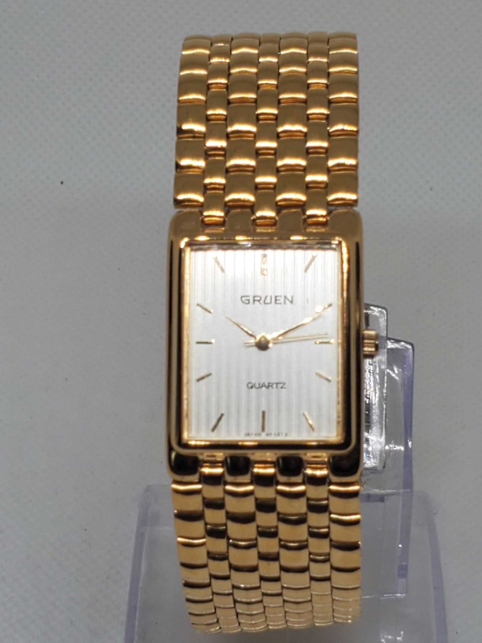 Gruen Gold Plated Mens Watch With Box, 1990s, WOrking (1 of 13)