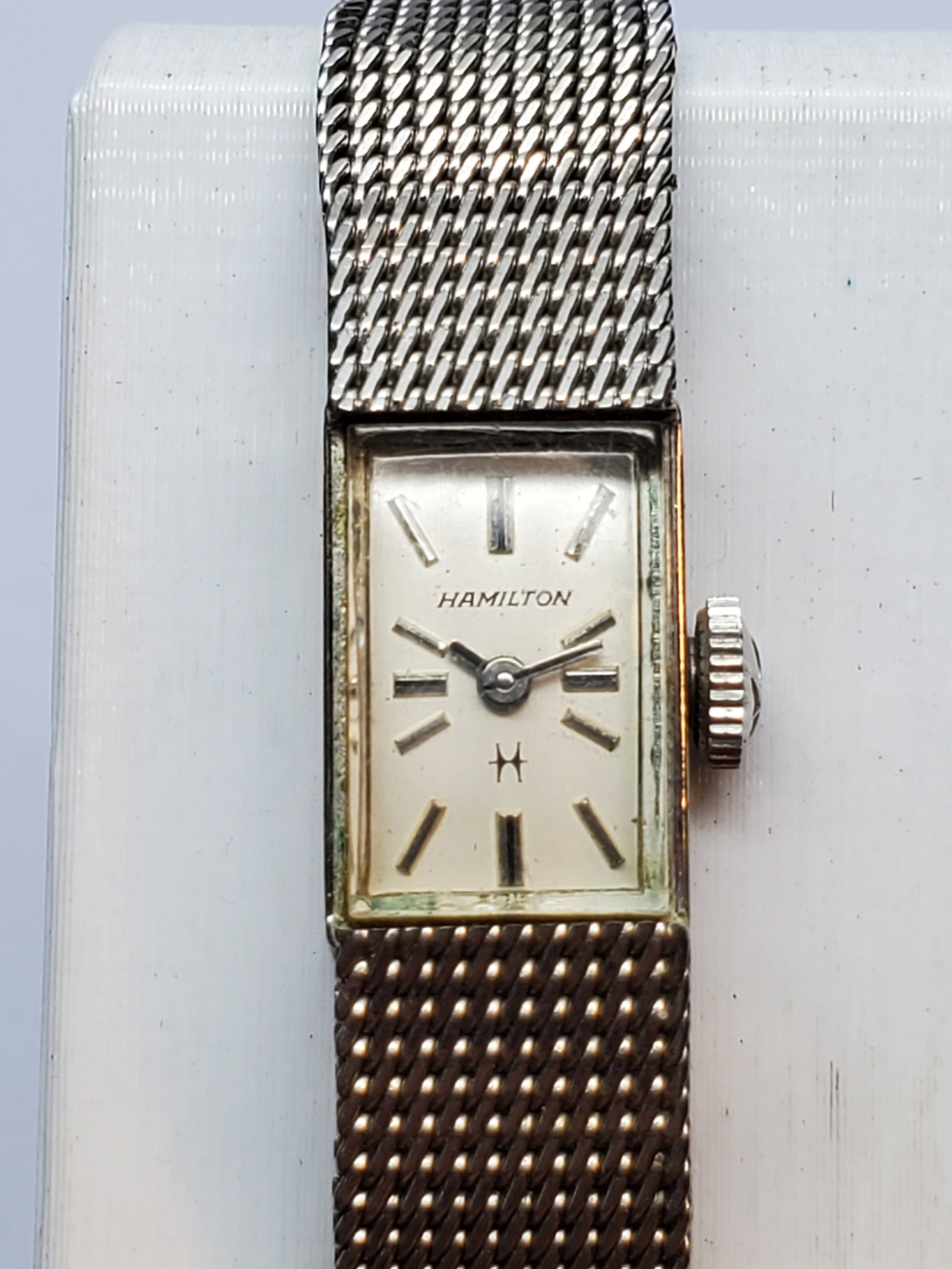 Hamilton Ladies Manual Watch 10K Gold Filled, 10x23mm, late 1950s to early 1960s, Working: This elegant vintage Hamilton 807575 manual wind dress watch exemplifies the refined craftsmanship and heritage of one of America?s most respected watchmakers. Founded in 1892 in Lancaster Pennsylvani