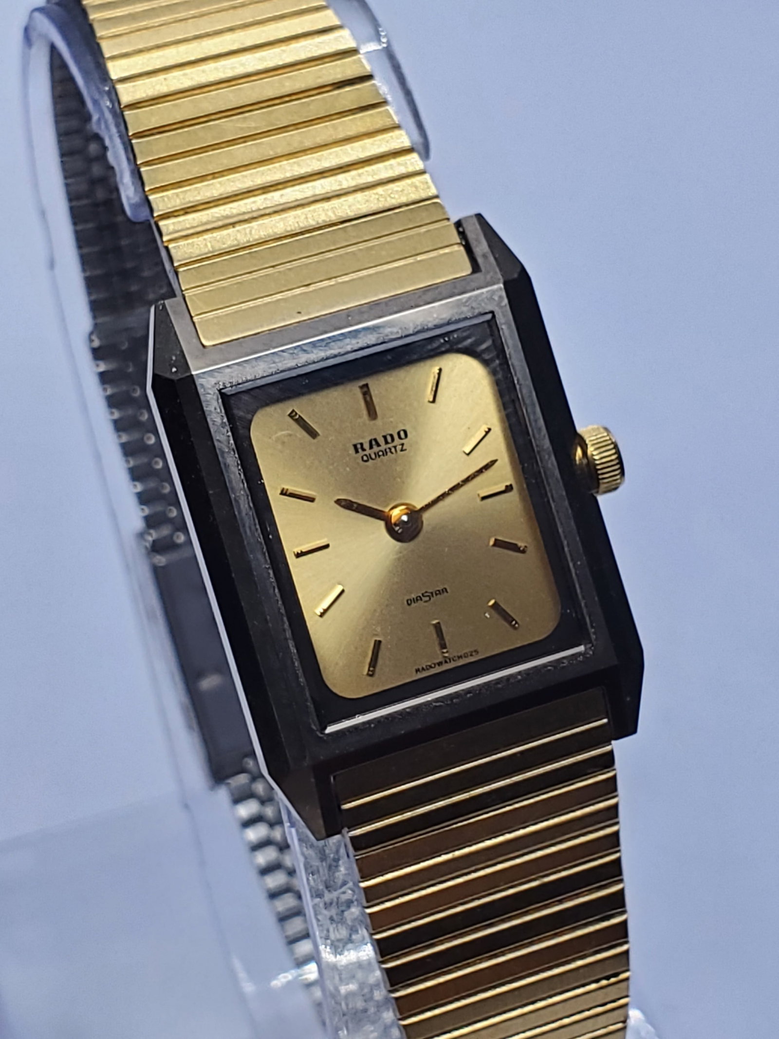 Rado DiaStar Tungsten Carbide Swiss Quartz Watch, 20x27mm, 1980s, Working (1 of 13)