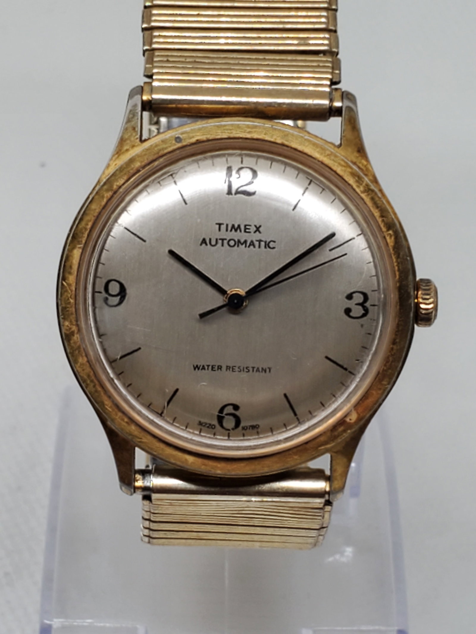 Vintage Timex Viscount Automatic 31220 Gold Plated 35mm Dress Watch, 1970s, Running (1 of 10)