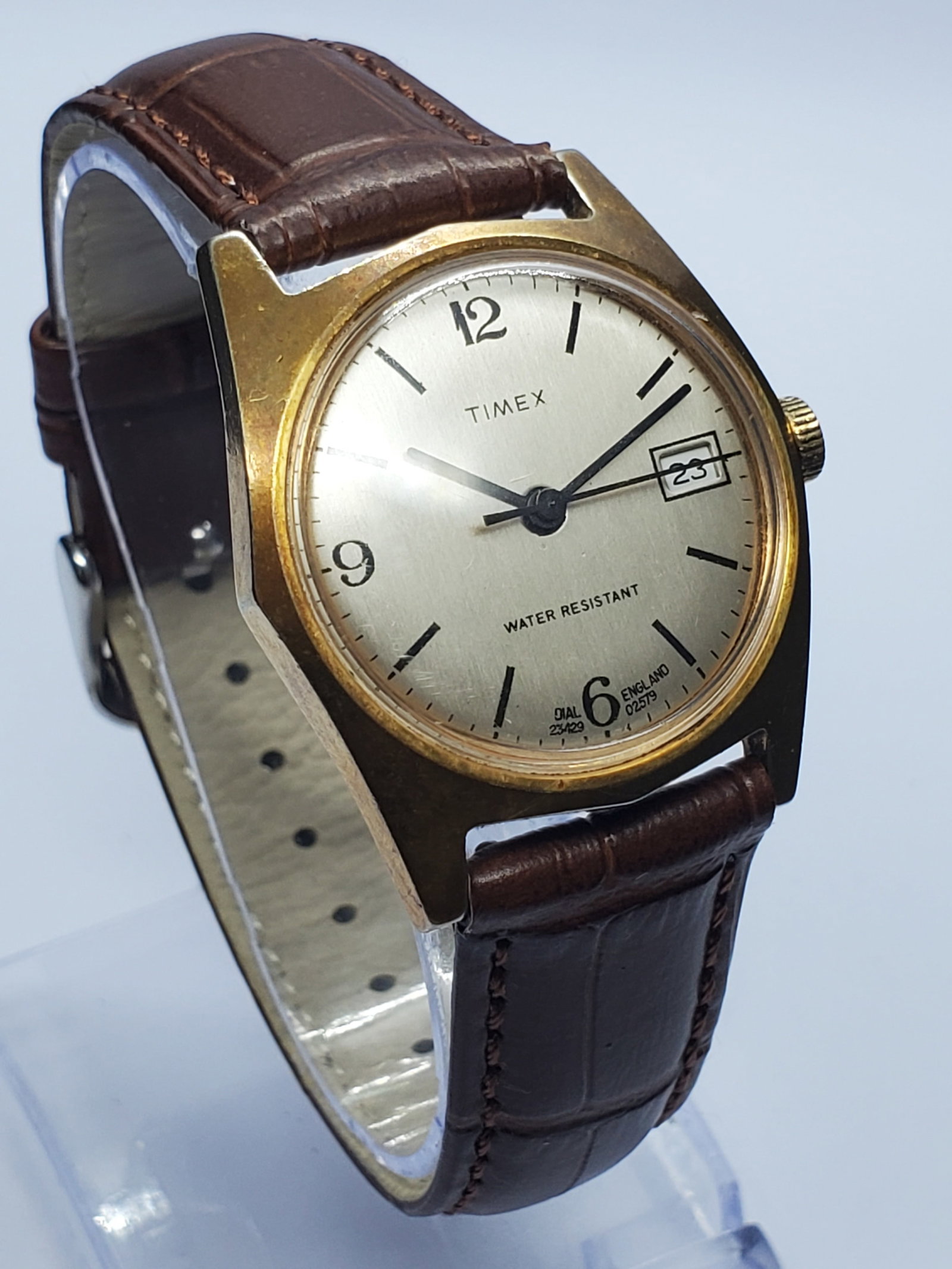 Vintage Timex Marlin 23429-02579 England Manual Wind Watch, 31mm, 1979, Running (1 of 13)
