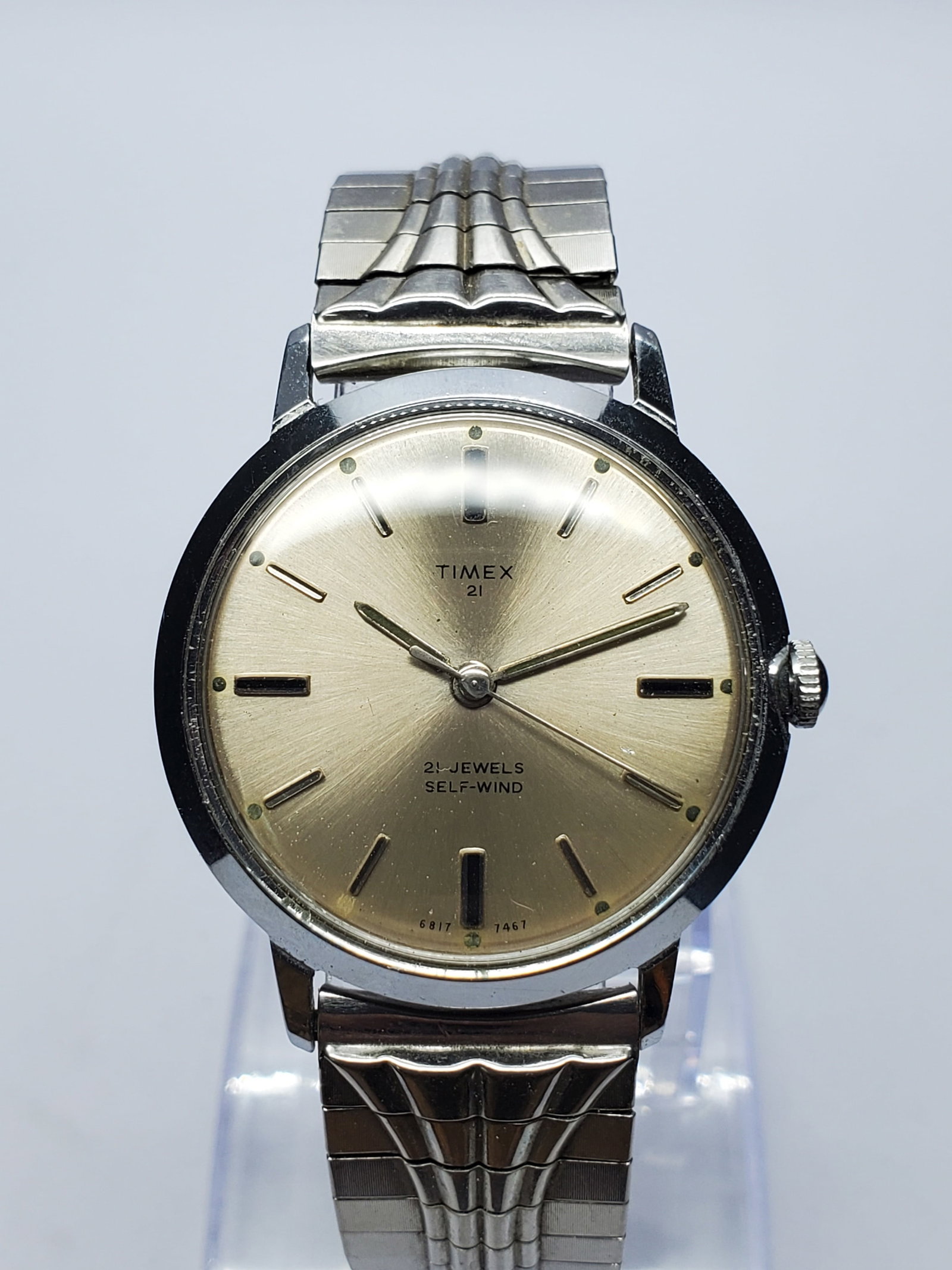 Vintage Timex Viscount 21 Jewel Automatic Watch, 34mm, circa 1970, Running (1 of 14)