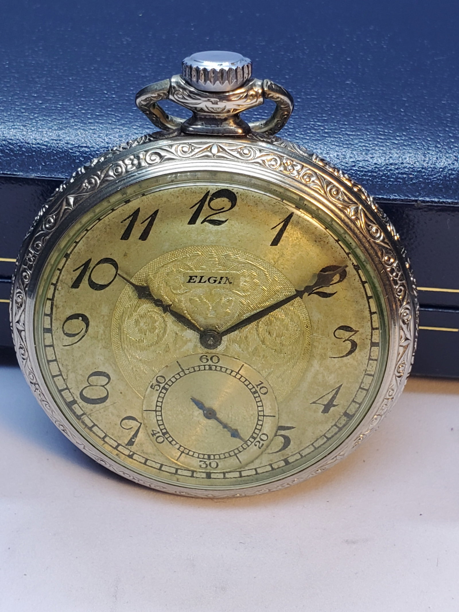 Vintage Antique Elgin Pocket Watch 15 Jewels Gold Filled, 1926, Running (1 of 10)