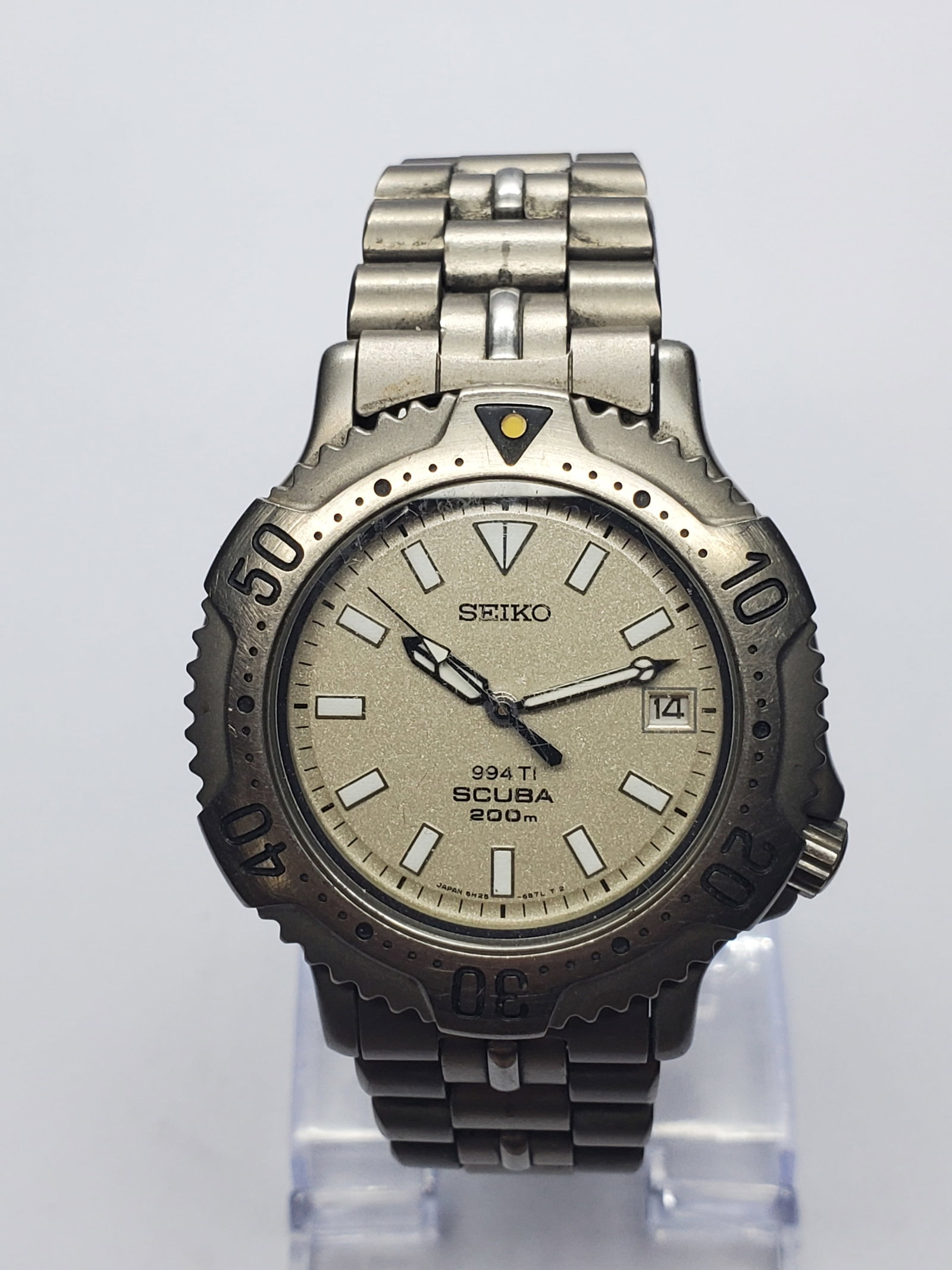 Vintage Seiko 994 Ti Scuba Titanium Diver Watch, 40mm, 1990, Running (1 of 14)