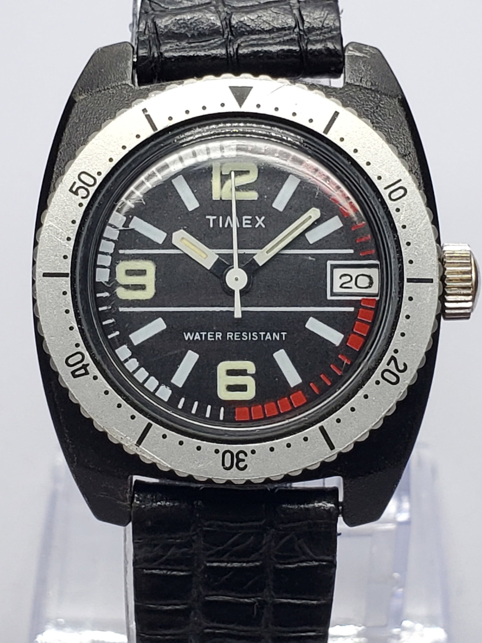 Vintage Timex Sportster Manual Wind Diver Watch, 31mm, 1978, Running (1 of 13)