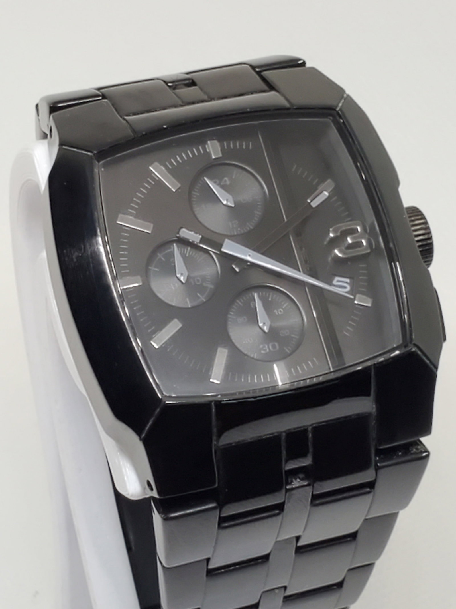 Diesel Only The Brave Black Chronograph Watch 40mm, 2010s, Running (1 of 10)