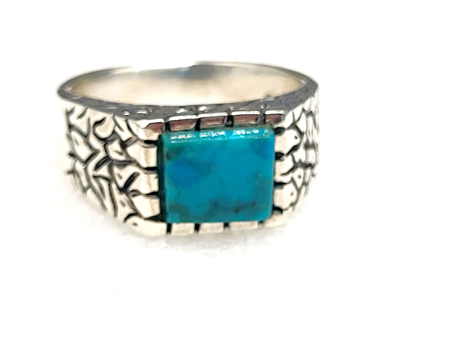 Vintage Shube's Manufacturing Turquoise Man's Ring (1 of 4)