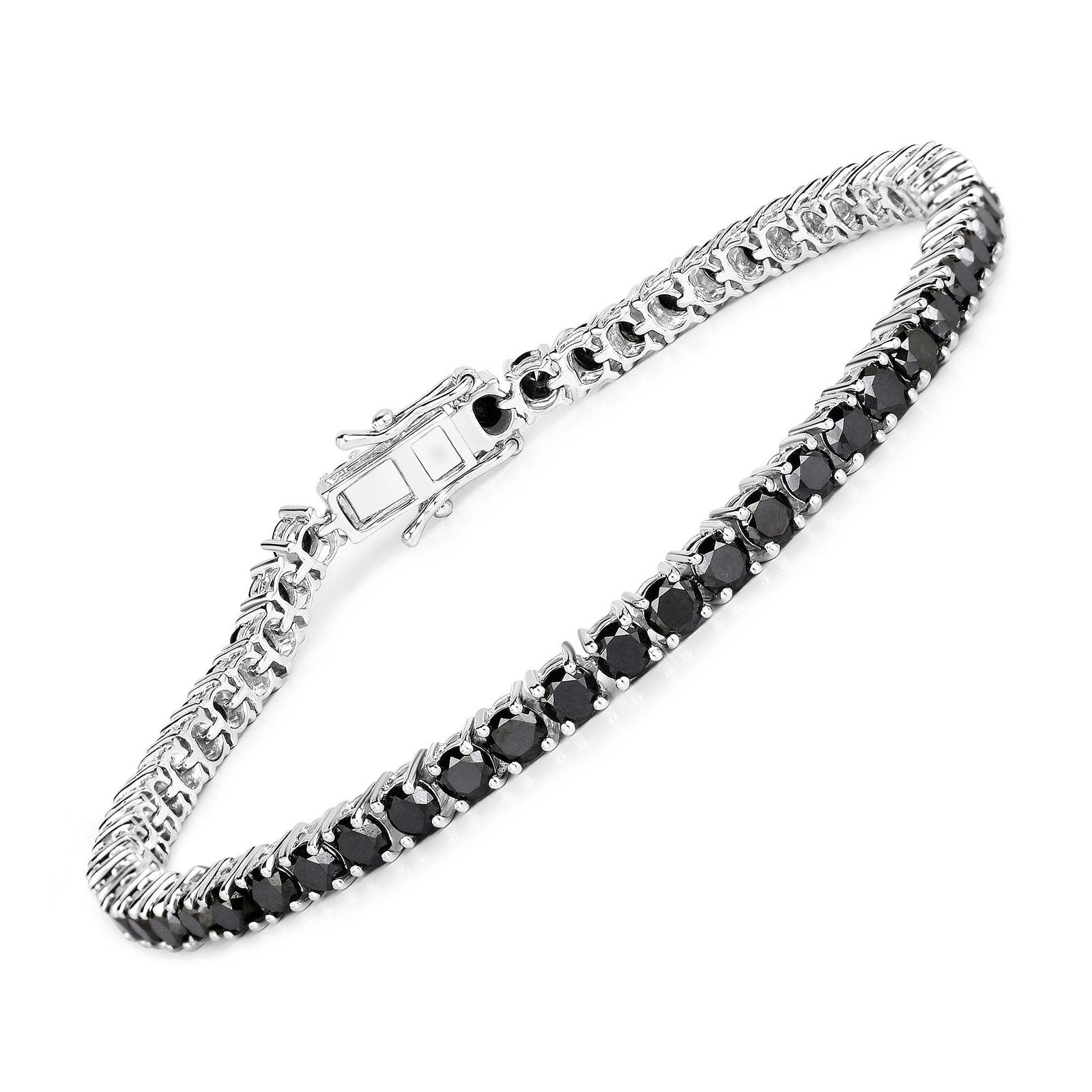 Midnight Spark Bracelet: Black Diamond Brilliance (1 of 1)