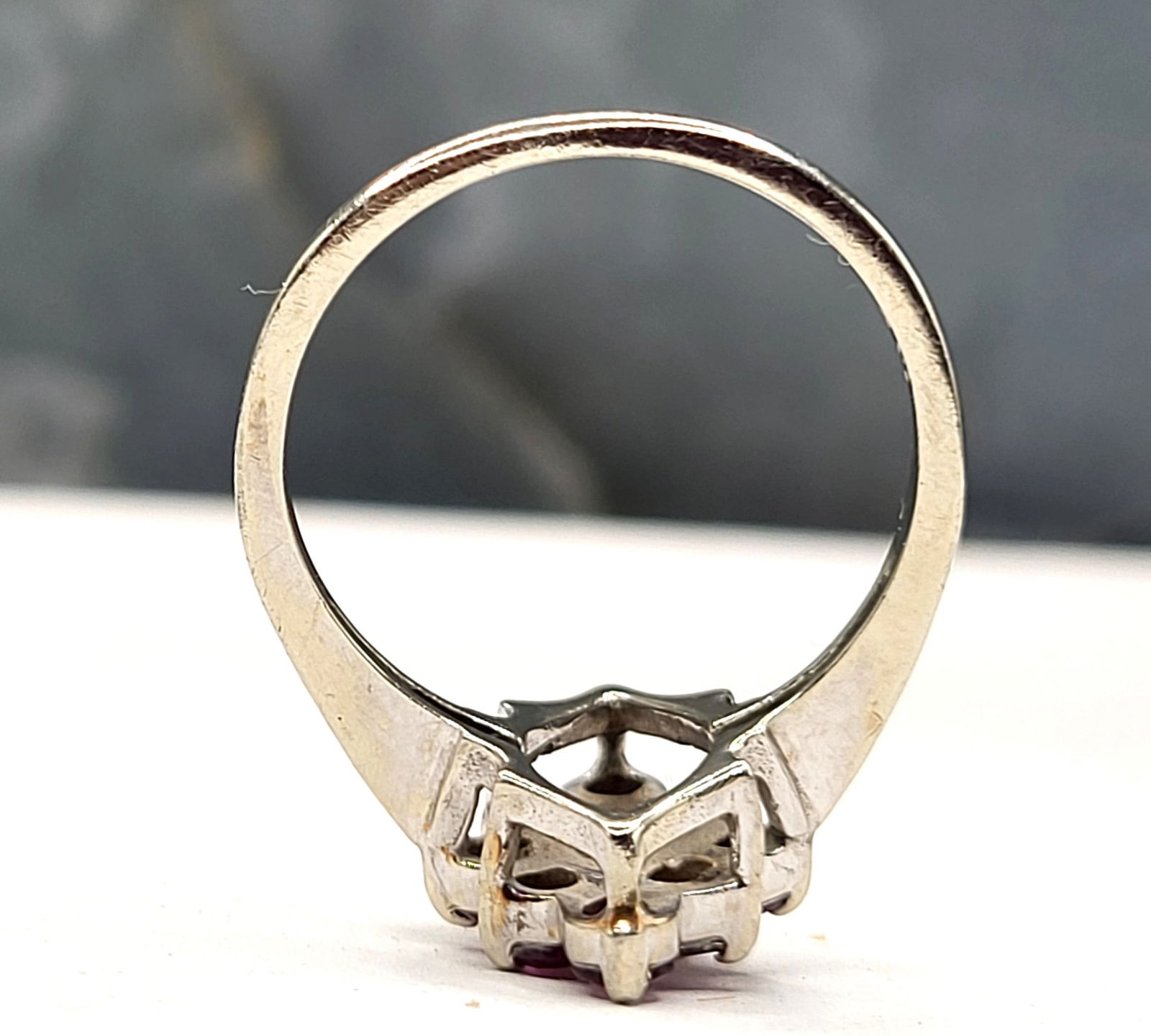 Nostalgic Navette Ruby Cluster Ring - 6