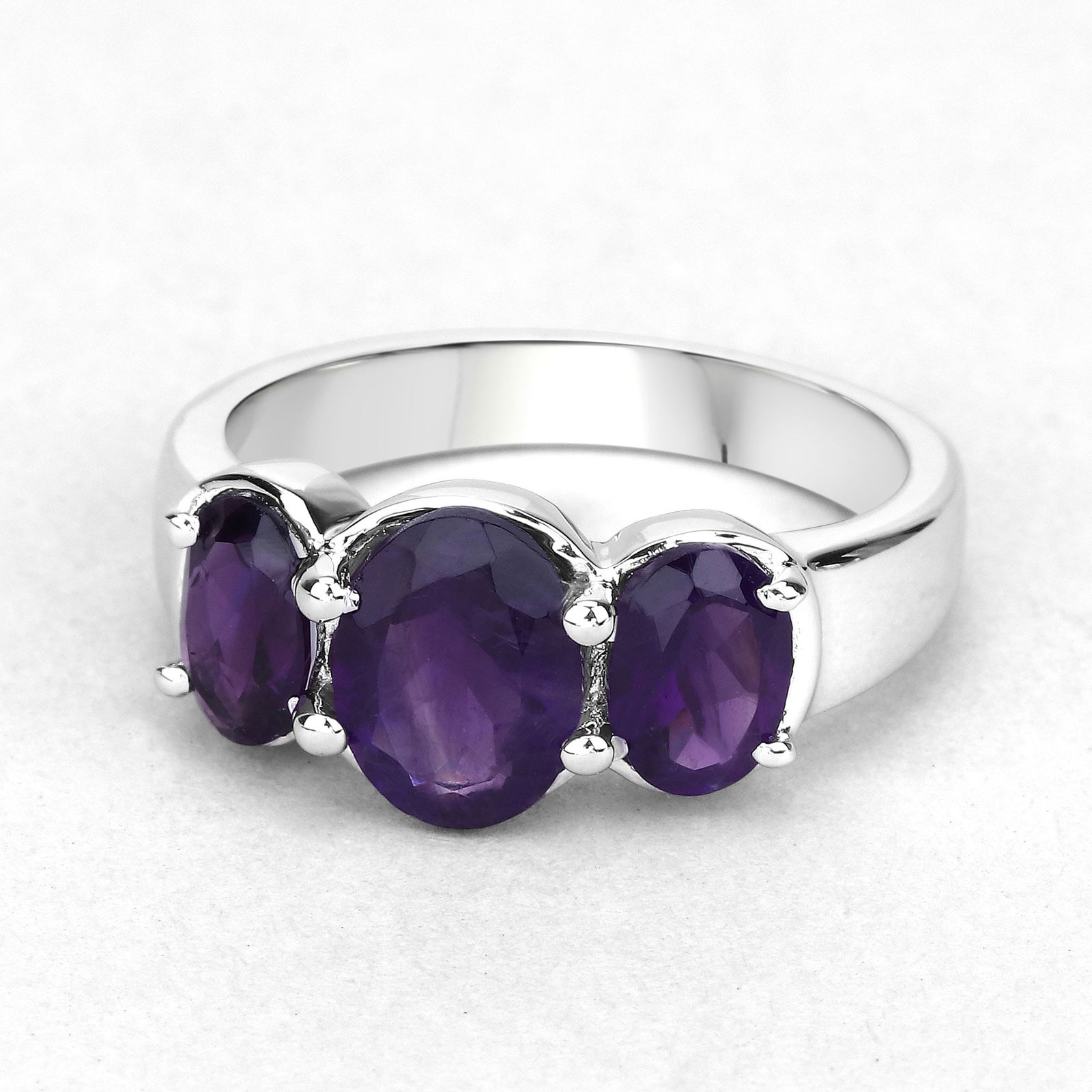 February Celebration- Bold Amethyst 3 - Stone Ring (1 of 7)