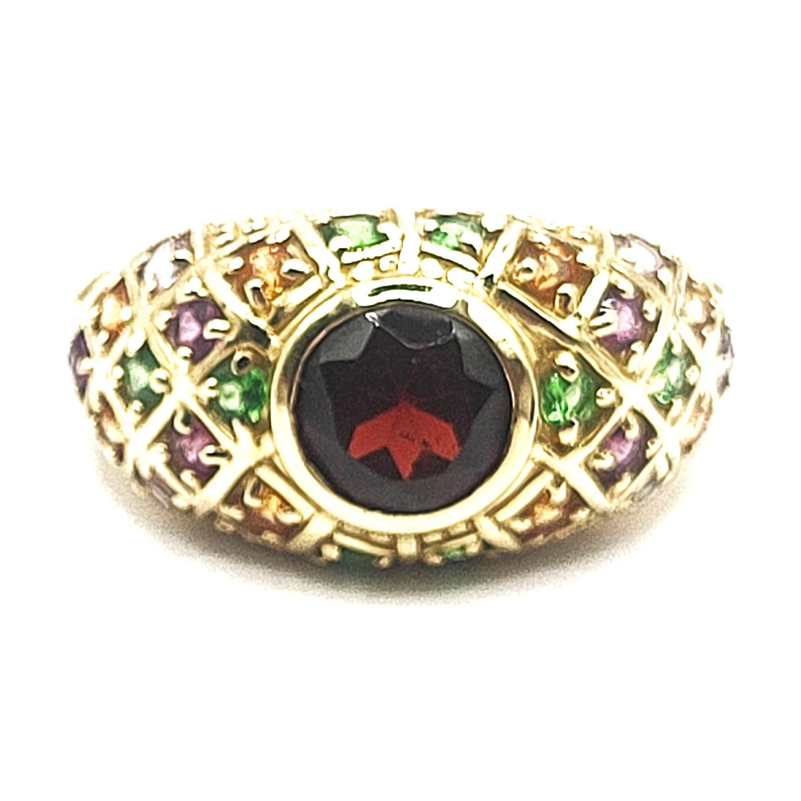 Ruby and Diamond Dangling Earrings - 2