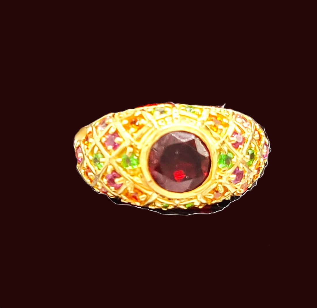 Ruby and Diamond Dangling Earrings - 3