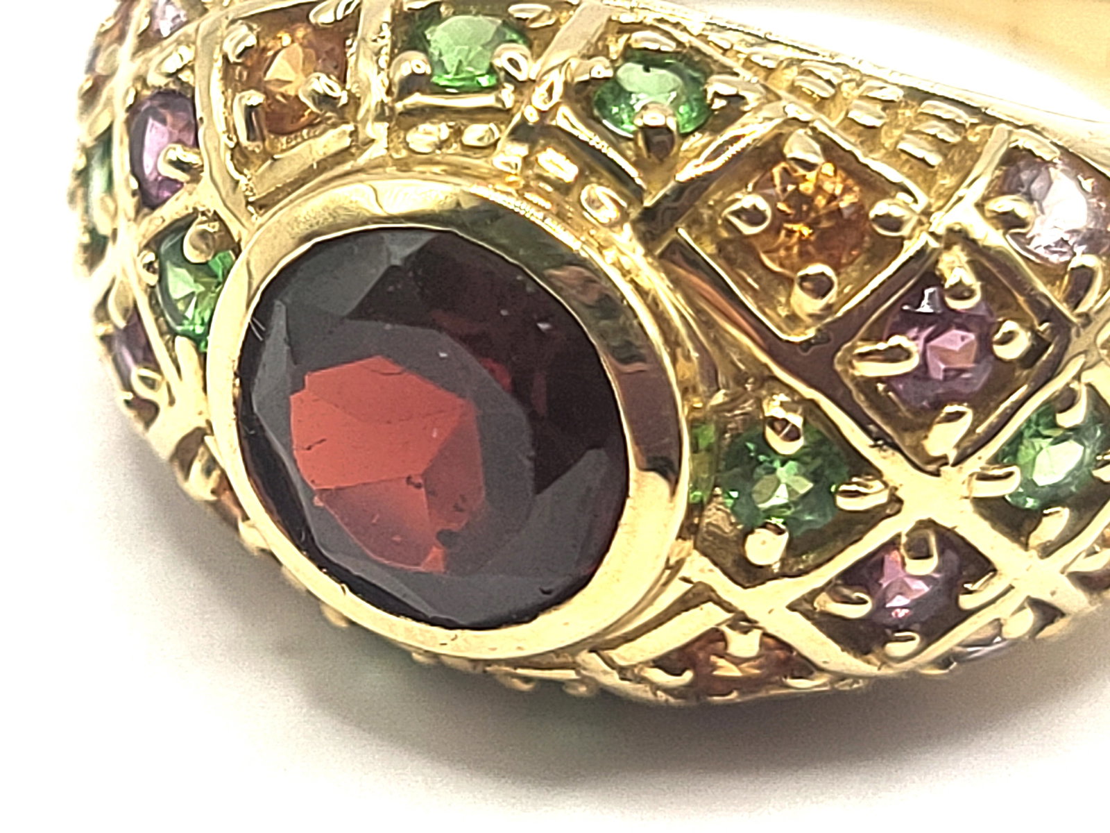 Ruby and Diamond Dangling Earrings - 4