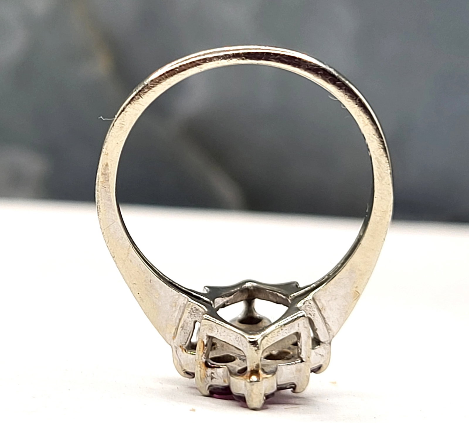 Nostalgic Navette Ruby Cluster Ring - 6