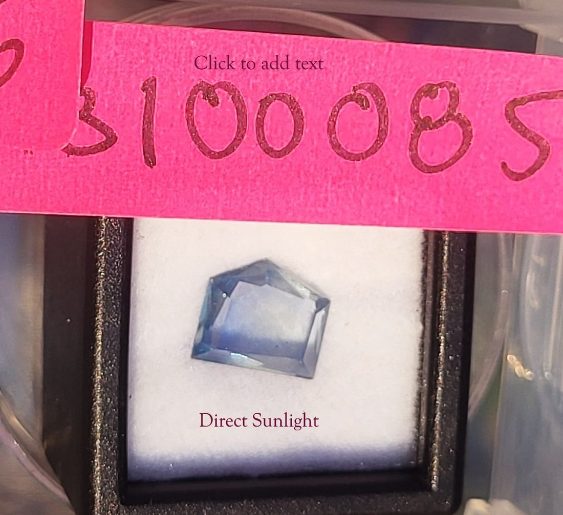 2.28ct Unheated-Loose Bi-Colored Montana Sapphire - 7