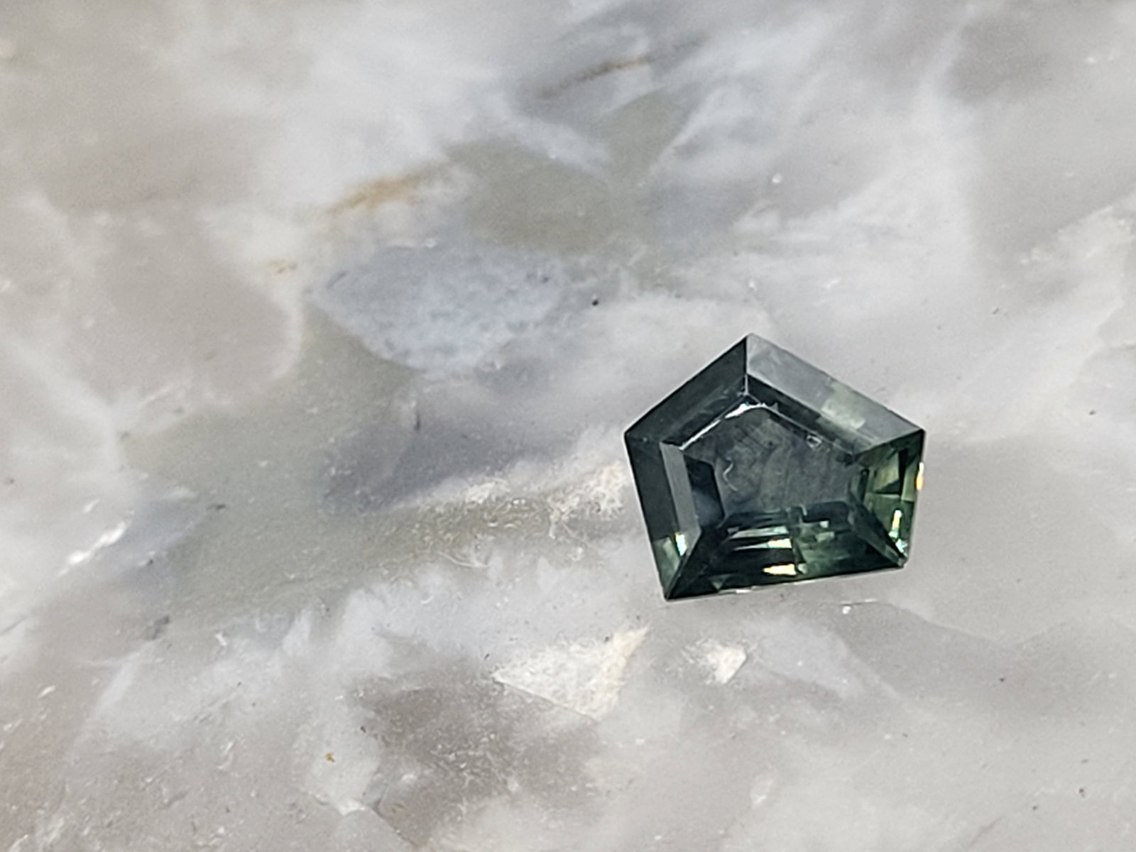 Blue-Green Gradient Montana Sapphire, 1.15 CT - 2