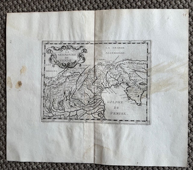 1653 Map of Venice Italy (1 of 2)