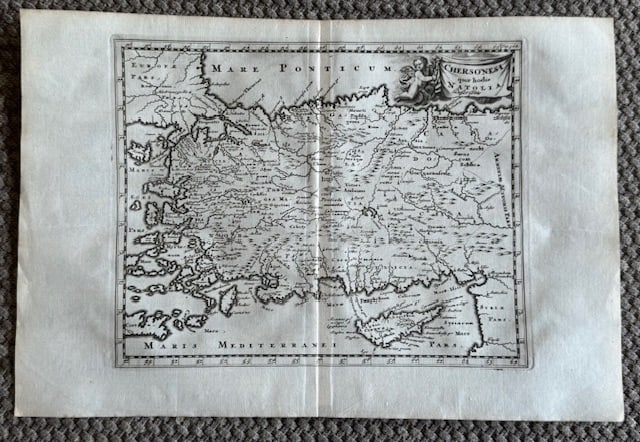 1729 Cluver Map of Turkey Turkiye (1 of 2)