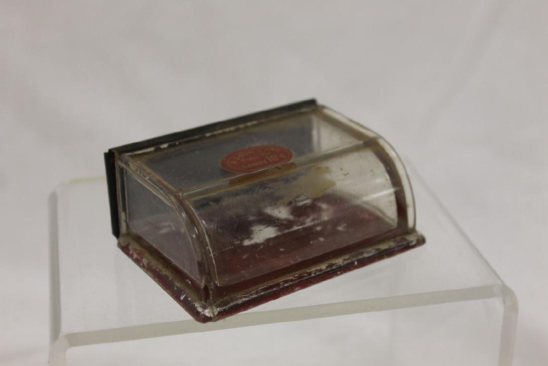 Display Case candy container with curved front and (1 of 2)
