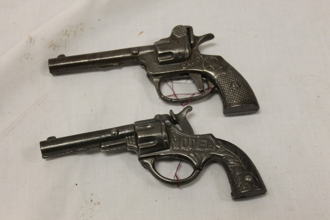 Mammoth Cap and Cap:: Mammoth Cap and Cap Gun: Stevens Model, 1900, 5 3/8"; Hubley Caddy, 1924 patent date, 5 1/2"