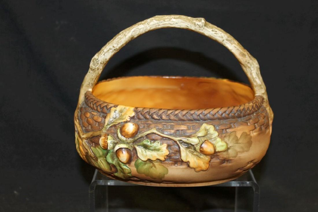 Nippon Green M in wreath molded-in-relief basket with (1 of 4)