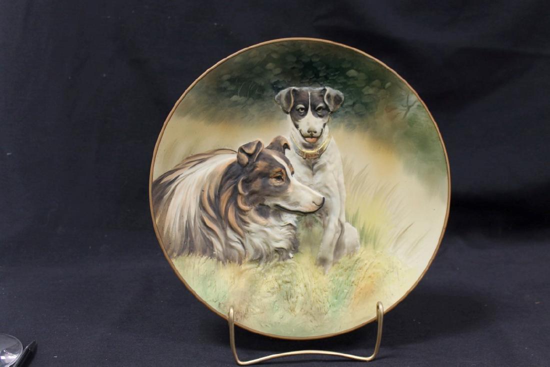 Nippon Green M in wreath 10 3/4" molded-in-relief (1 of 1)