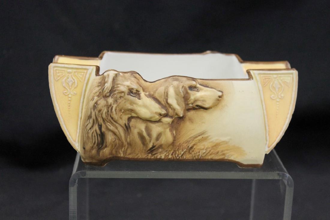 Nippon Green M in wreath 6 1/2" molded-in-relief cigar (1 of 2)