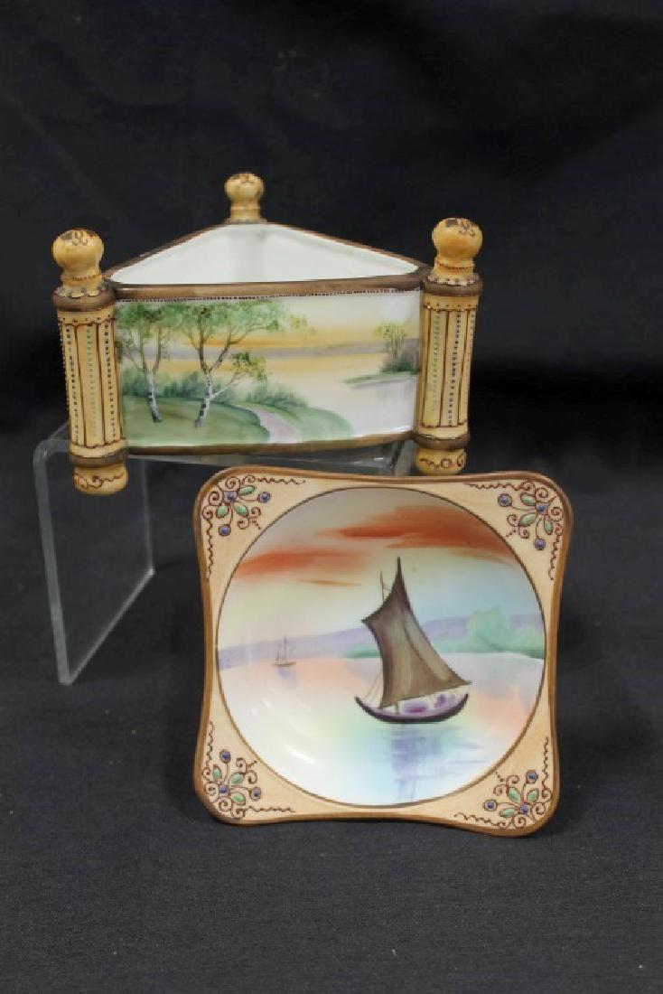 (2) Nippon Green M in wreath items:  Triangular 6" (1 of 4)