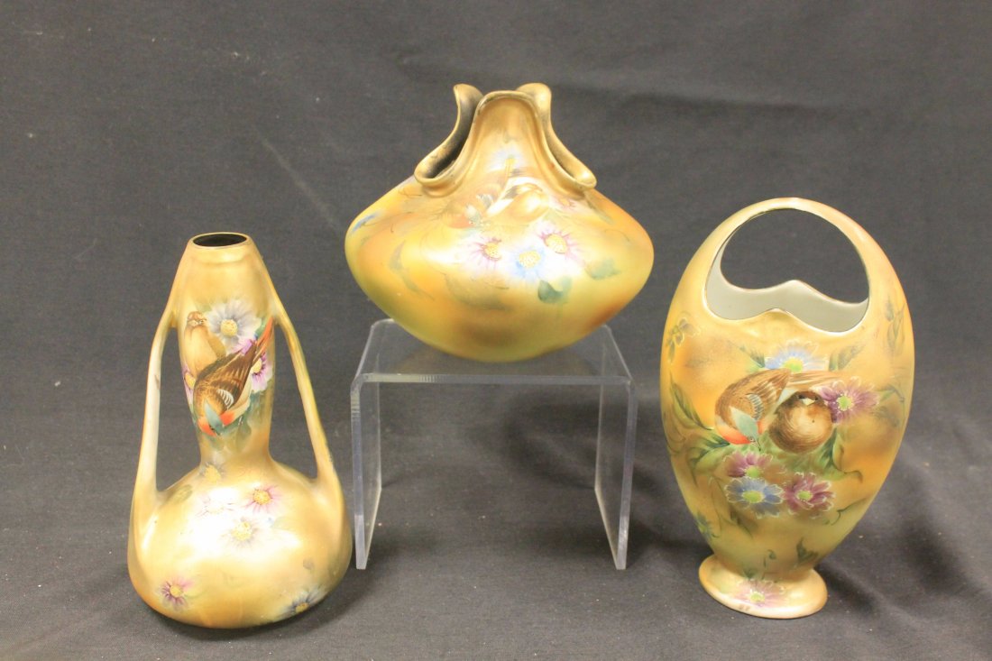 Royal Kinran Nippon vases. (1 of 2)
