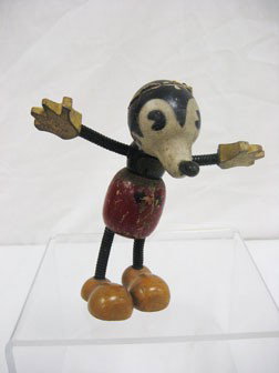 Early Fun-E-Flex Mickey Mouse with partial tag on f: Early Fun-E-Flex Mickey Mouse with partial tag on foot and body. Partial ears.