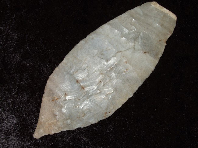 5" Red Ochre Hornstone Blade. Jefferson Co., KY : 5" Red Ochre Hornstone Blade. Jefferson Co., KY Cox COA
