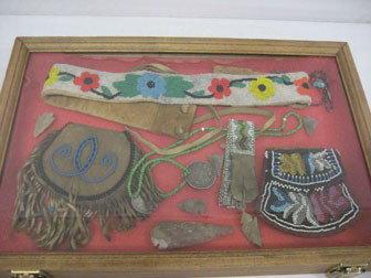 American Indian beadwork belt, (2) purses, bookmar: American Indian beadwork belt, (2) purses, bookmark, etc.
