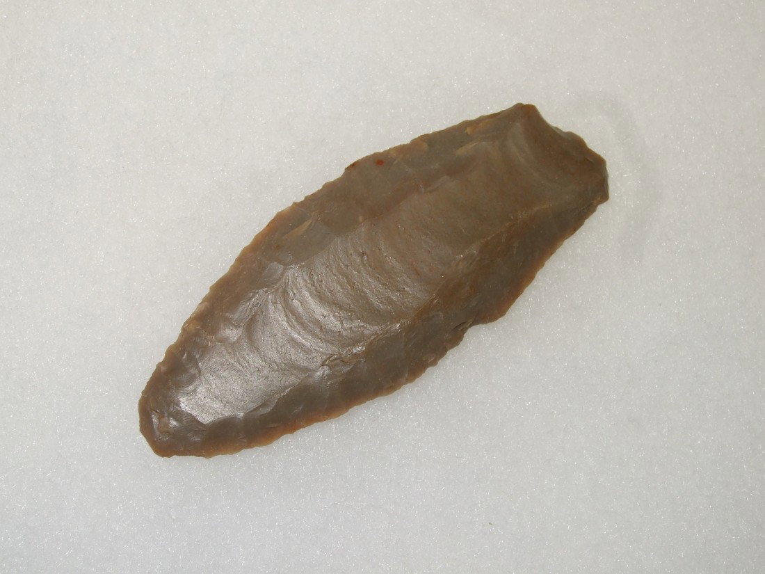 2 7/8" Carter flint Cumberland found by Dwayne Tac: 2 7/8" Carter flint Cumberland found by Dwayne Tackett in Nicholas Co., KY. Small nick on one ear.