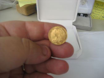 1896 Austrailian 1/2 Sovereign gold coin. 2.50 d: 1896 Austrailian 1/2 Sovereign gold coin. 2.50 dwt.