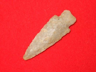 2" Boyles Flint Stemmed Point - KY: 2" Boyles Flint Stemmed Point - KY